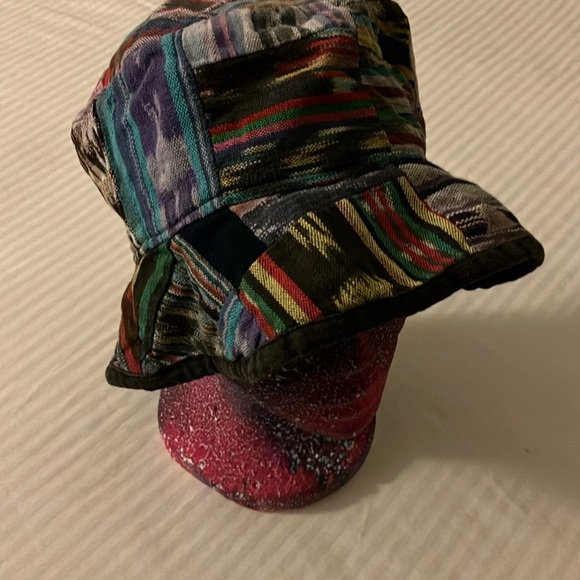Guatemalan cotton boho Colorful Patchwork Bucket Hat adult med- large - Picture 2 of 8